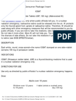 Iosat Potassium Iodide Consumer Package Insert