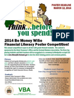 2014 Financial Literacy Poster Contest Flyer
