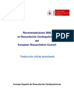 Recomendaciones 2005 En Resucitación Cardiopulmonar Del European Resuscitation Council Traducción oficial autorizada Consejo Español