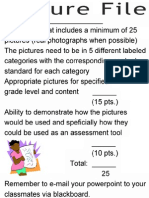 Picture File Rubric