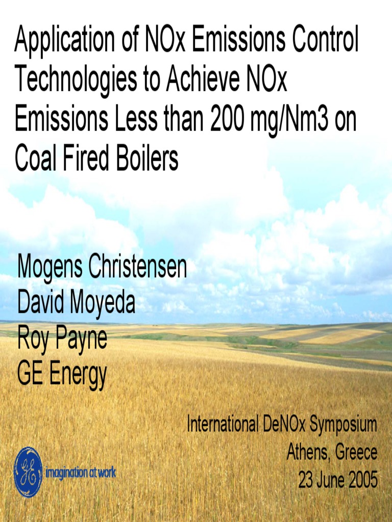 2_Application of NOx Emissions Control Technologies to Achieve NOx