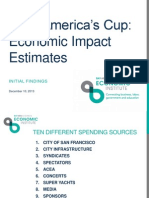 2013 America's Cup: Economic Impact Estimates: Initial Findings