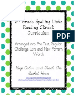 Reading Street Spelling Lists