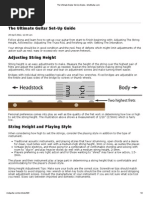 Fender Setup Guide | PDF | Guitars | Bass Guitar