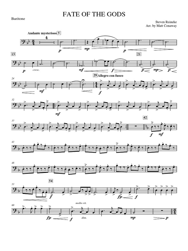 Fate of the Gods Steven Reineke Baritone