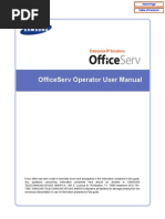 Officeserv Soho Operator Manual