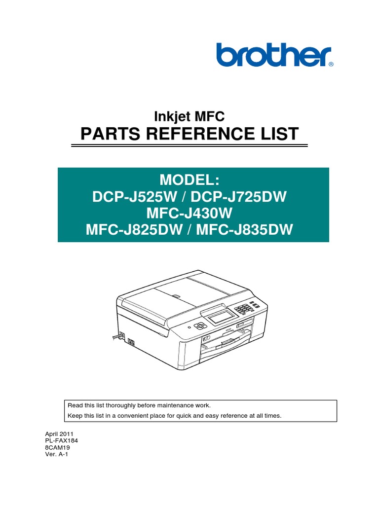 Pl_mfcj430w Mfcj825dw Mfcj835dw | Media Technology | Equipment
