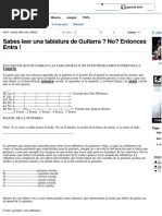 (+99) Sabes Leer Una Tablatura de Guitarra _ No_ Entonces Entra ! - Taringa!