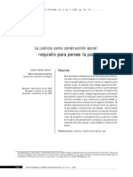 La Justicia Como Construcción Social