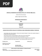 Pahang STPM 2012 Ekonomi