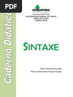 caderno didático de Sintaxe  profa Carolina
