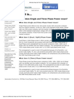 What Does Single and Three Phasedf Power Mean