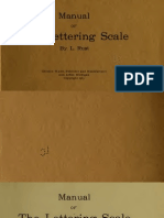 Manual of Lettering Scale by Rust