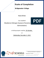 certificate of completion for bloodborne pathogen exposure prevention teachers and administration