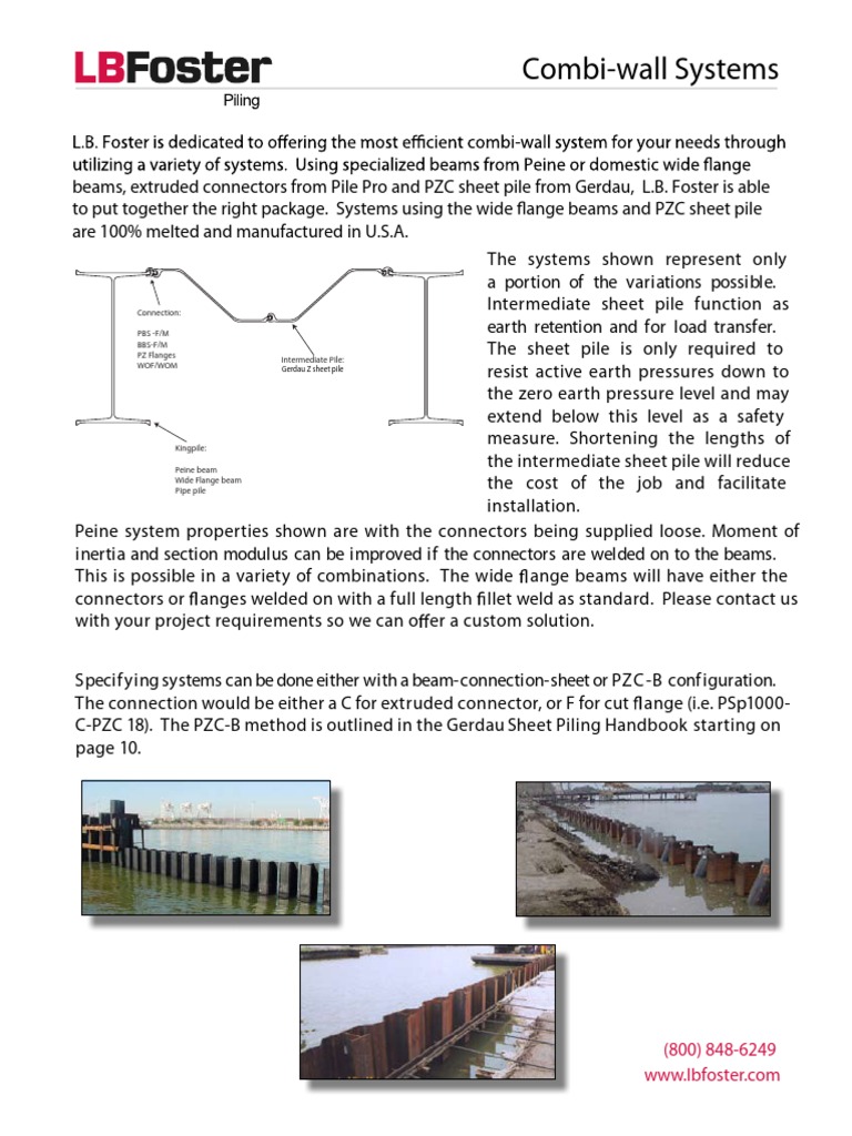Combiwall | PDF | Deep Foundation | Beam (Structure)