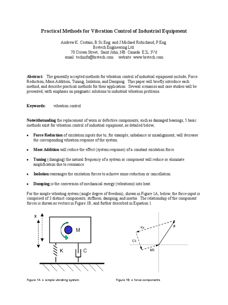 Vibration Control Methods for Industry | PDF