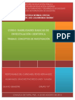 1 REPORTE DE INVESTIGACIÓN