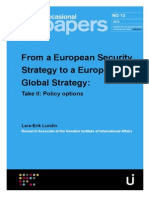 From A European Security Strategy To A European Global Strategy