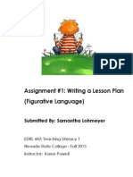 Figurative Language Lesson Plan