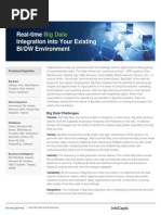 Big Data Integration into Existing Business Intelligence /DataWarehousing Environment