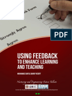Using Feedback To Enhance Learning and Teaching