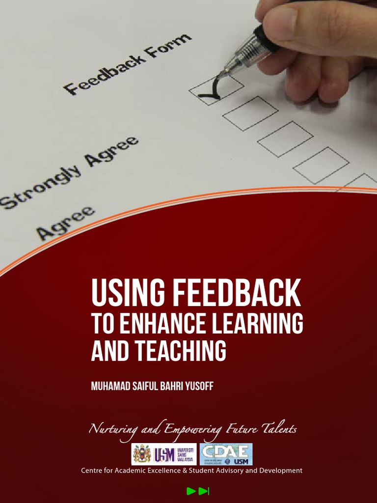 Using Feedback To Enhance Learning and Teaching | PDF | Educational ...
