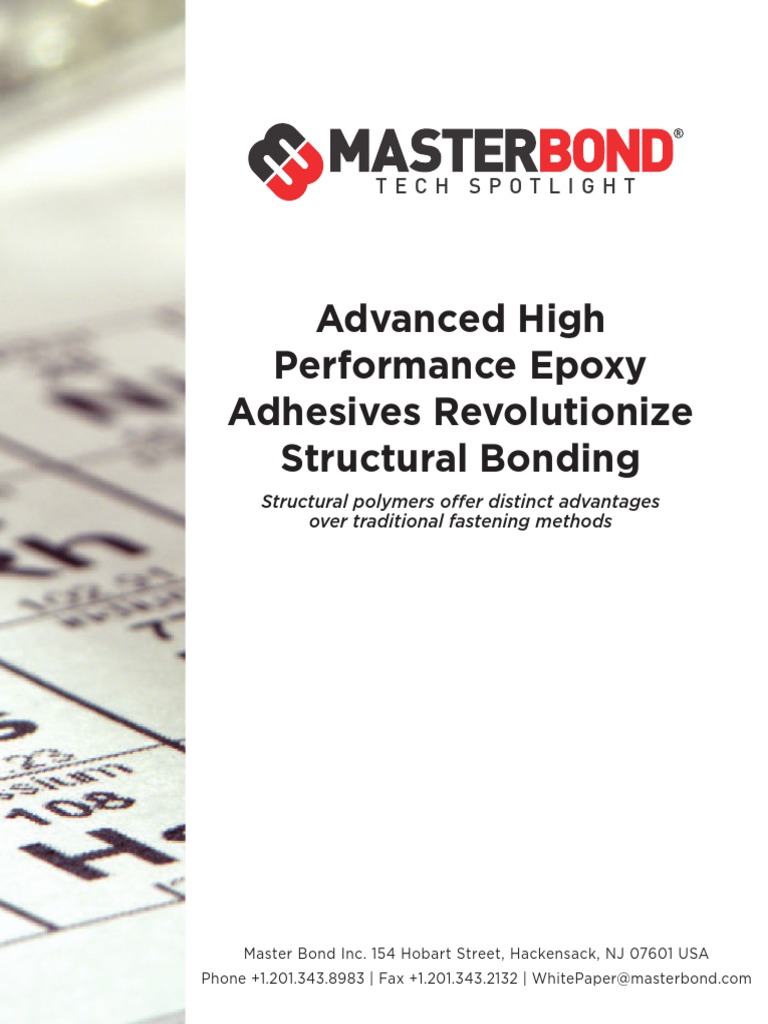 Master Bond Advanced High Performance Epoxy Adhesives Revolutionize