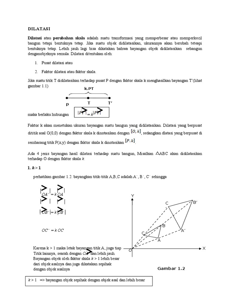 Contoh Soal Dilatasi