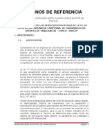 Termino de Referencia de Servicio Educativos de La i.e 34110 de La Comunidad Campesina de Pariamarca Del Dsitrito de Yanacancha - Pasco - Pasco Ok