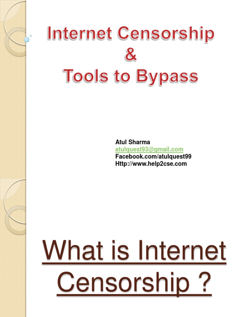 How to Bypass Internet Censorship