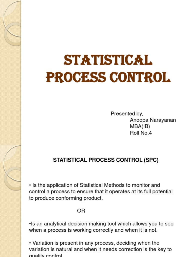 Statistical Process Control | PDF | Production And Manufacturing ...