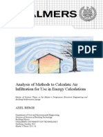 Analysis of Methods to Calculate Air Infiltration for Use in Energy Calculations