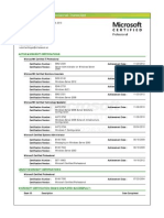 Ms Learning Transcript