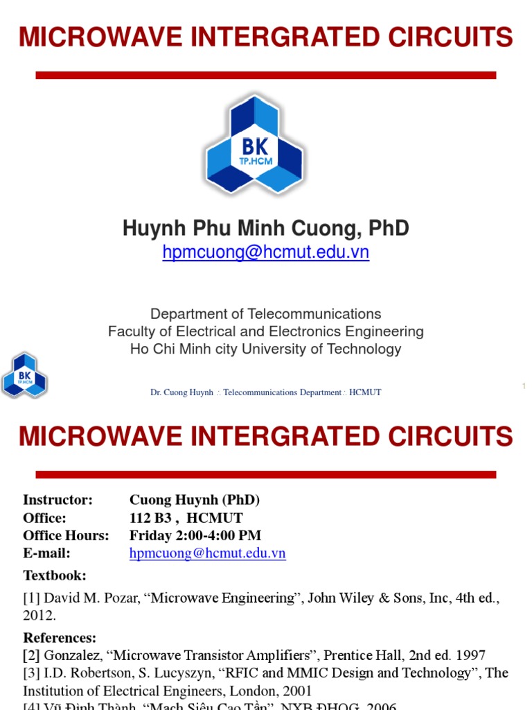 Microwave Integrated Circuits Overview | PDF | Cmos | Mosfet