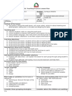 lesson plan table grade 4