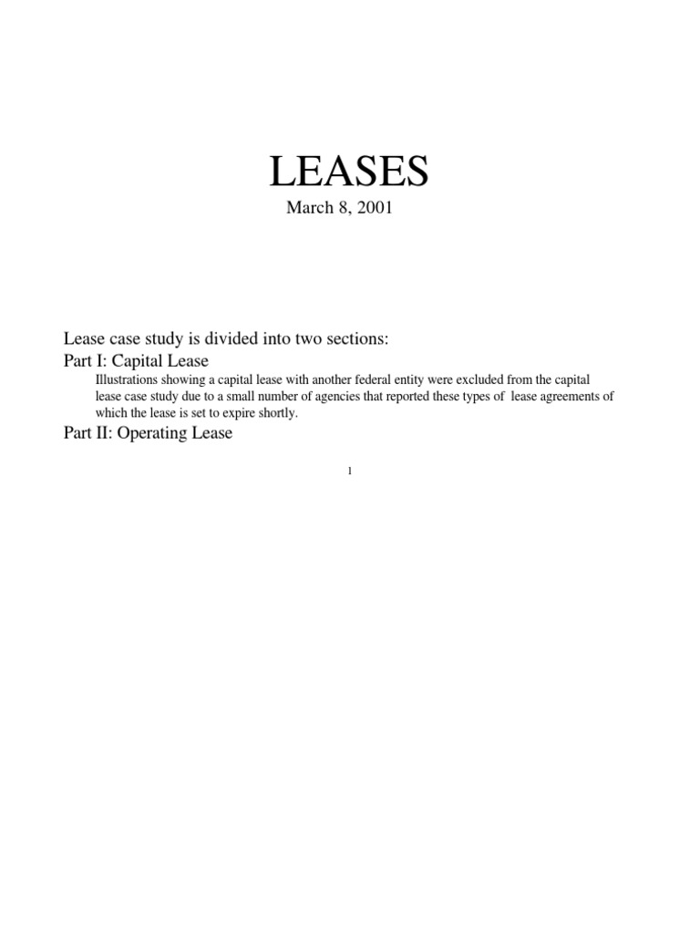 Capital and Operating Lease Guide | PDF | Lease | Expense