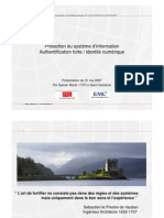 Protection Du Système D'information Authentification Forte / Identité Numérique