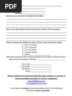 Flyer Submission Form