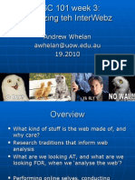 DIGC101 Week 3 - DR Andrew Whelan - Analysing The Web