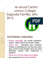 Informe anual Centro de alumnos Colegio Sagrada Familia.ppt