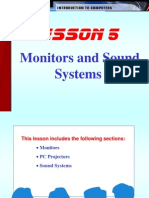 Lesson 5: Monitors and Sound Systems