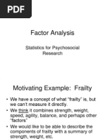 Factor Analysis: Statistics For Psychosocial Research