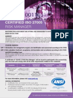 ISO 27005 Risk Manager - One Page Brochure