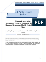 Economic Insecurity: Americans' Concerns About Their Jobs, Personal Finances, Retirement, Health Costs, Housing, and More