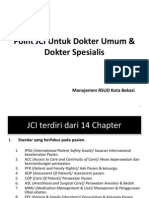 Point JCI Untuk Dokter Umum 