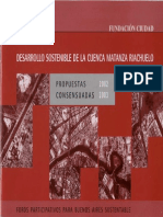 Desarrollo Sostenible de La Cuenca Matanza Riachuelo Propuestas Consensuadas 2002-2003