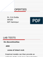 Rock Properties: Dr. R.K.Dutta Apced NIT Hamirpur