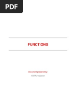 Functions: Document Prepared by