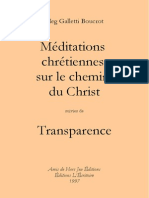 Meg Galletti Boucrot - Méditations Chrétiennes Sur Le Chemin Du Christ