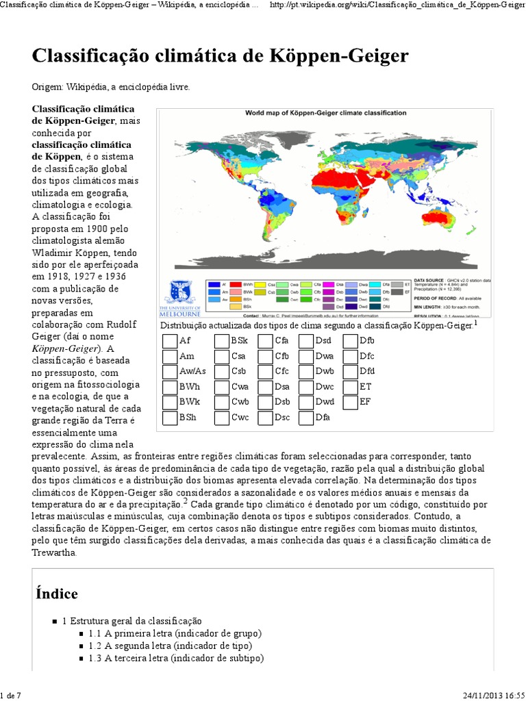 Classificação climática de Köppen-Geiger – Wikipédia, a enciclopédia livre